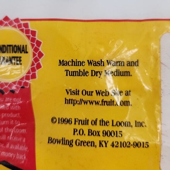 Fruit Of the Loom Briefs Men's Underwear Wide Band XL 42-44 VTG 1996 NIP 3-Pack - Picture 8 of 8